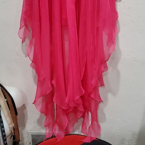 Vintage Y2K Barbie Pink Cache Prom Dress Size 6 - Picture 8 of 16